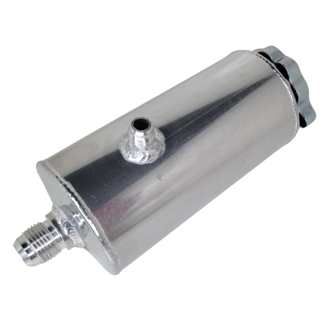 Power Steering Remote Reservoir, Aluminum, Round - PSPPSP110-N