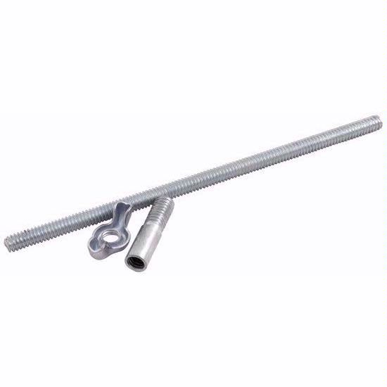 4" x 1/4"-20 Thread Straight Carb Stud with Wing Nut and Adapter - G2173