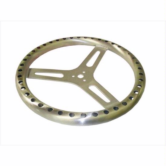 Aluminum Steering Wheel 15” Flat, Holes - 910-32729