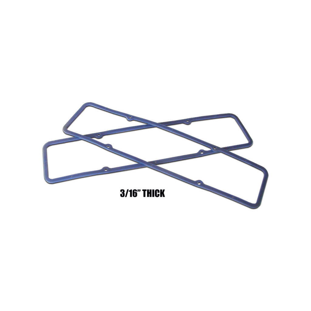 Blue SBC Rubber Valve Cover Gasket Set - G9167