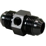 Union Port Adapter -10 AN Male with 1/8" NPT, BlK 801-10BLK
