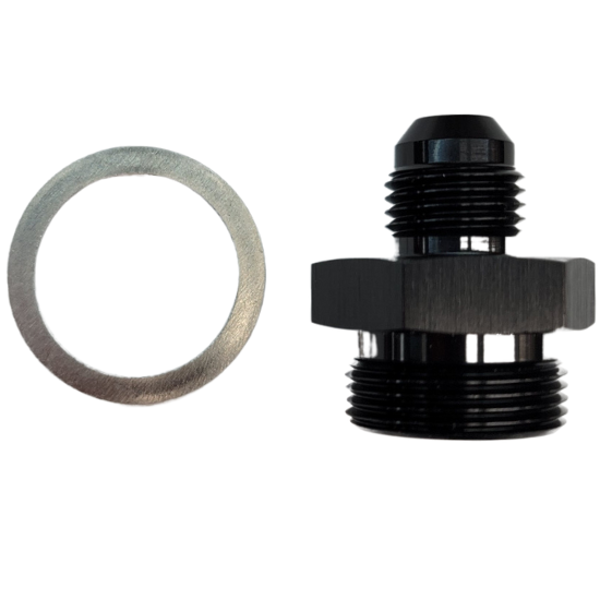 Holley Carburetor Short -6 Fitting Black - A7861BLK