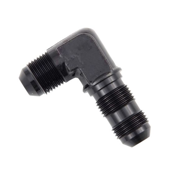 90 Degree Bulkhead Union -12 Black - 2085BLK