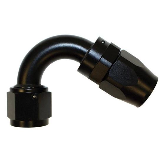 Aluminum 120 Degree Elbow Reusable Fitting -6 Black- 4042BLK