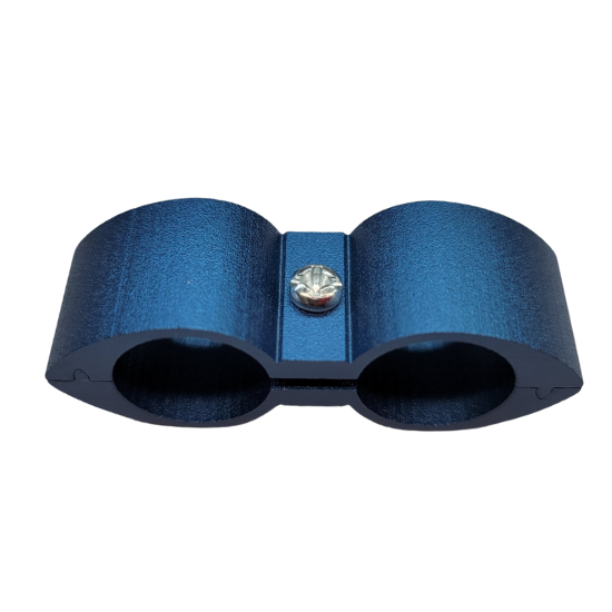 Aluminum Line Separator -12 AN, Blue - 212