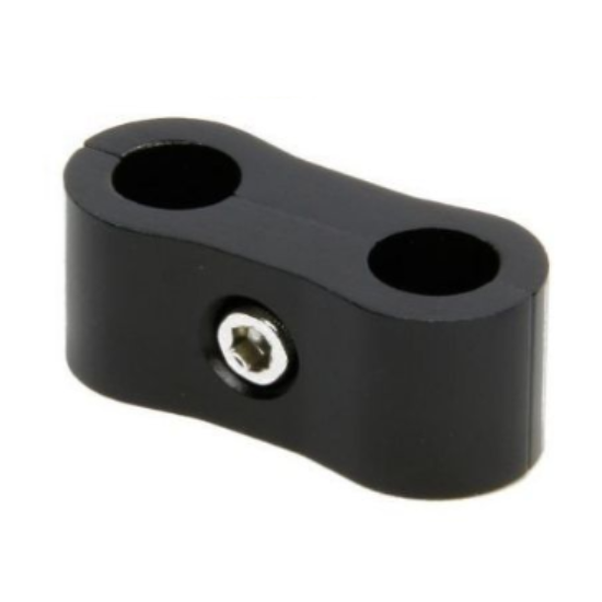 Aluminum Line Separator -8 AN, Black - 208BLK