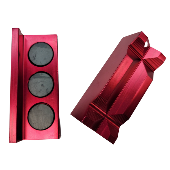 Billet Aluminum Vise Jaws Red - GBV0304RED