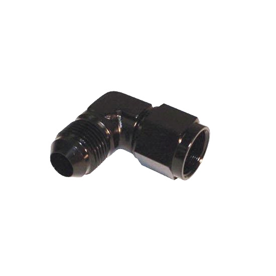 Female 90 Degree Adapter AN -12 Black - 22916BLK