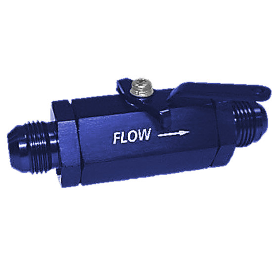 Shut Off Valve -10 AN, Blue - 72-10B