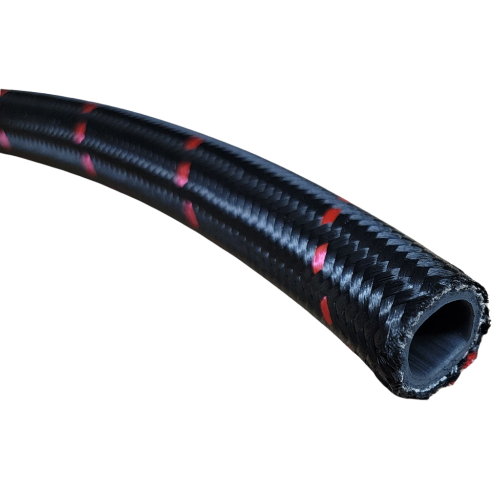 Lightweight Hose -10 AN, Red Stripe, Per Foot - BU1000