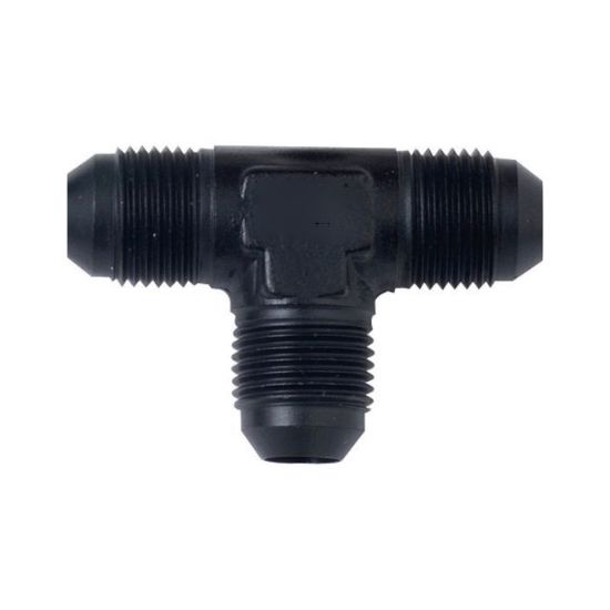 Male Run Tee -6 to -6 to 1/4" Black - 2125BLK