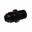 Straight AN Flare to Pipe -10 to 3/8" Black - 2185BLK