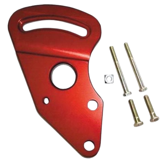 Power Steering Pump Deluxe Block Mount, Red - PSP115RD