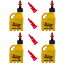 3 Gallon Jug, Ventless, w/ Fastflo Lid, 4 Pack, Yellow - R3104YL-FF