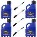 3 Gallon Jug, Vented, w/ Aluminum Valve Hose, 4 Pack, Blue - R3004BL-4045