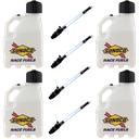 3 Gallon Jug, Vented, w/ Aluminum Valve Hose, 4 Pack, Clear - R3004CL-4045