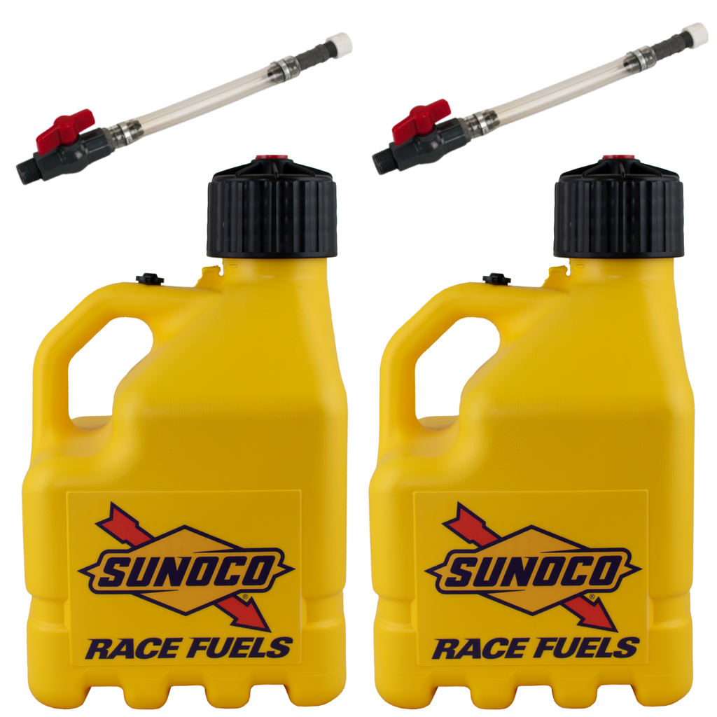 3 Gallon Jug, Vented, w/ Plastic Valve Hose, 2 Pack, Yellow - R3002YL-5226