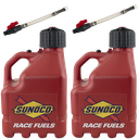 3 Gallon Jug, Vented, w/ Plastic Valve Hose, 2 Pack, Red - R3002RD-5226