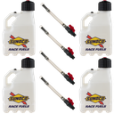 3 Gallon Jug, Vented, w/ Plastic Valve Hose, 4 Pack, Clear - R3004CL-5226