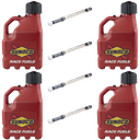 3 Gallon Jug, Vented, w/ Deluxe Hose, 4 Pack, Red - R3004RD-3044