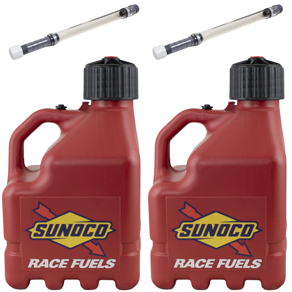 3 Gallon Jug, Vented, w/ Deluxe Hose, 2 Pack, Red - R3002RD-3044