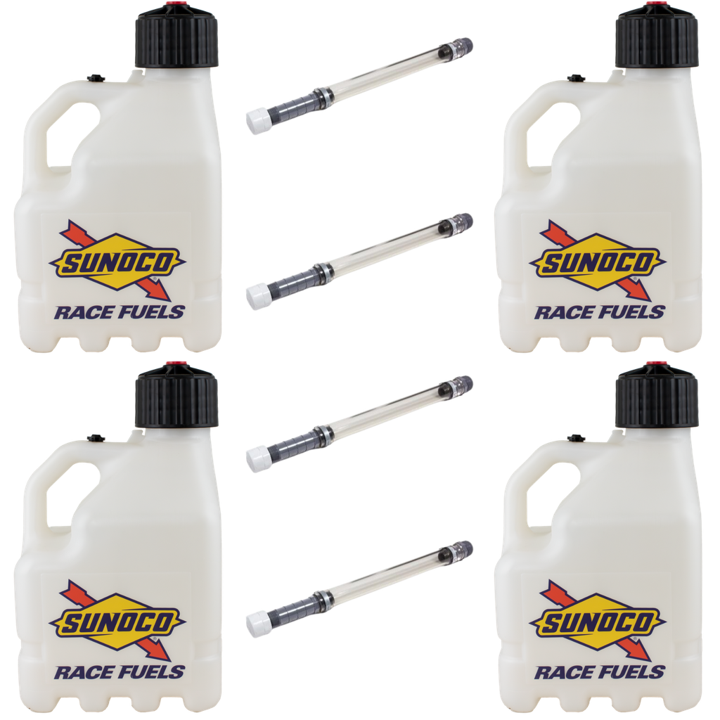 3 Gallon Jug, Vented, w/ Deluxe Hose, 4 Pack, Clear - R3004CL-3044