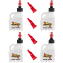 3 Gallon Jug, Ventless, w/ Fastflo Lid, 4 Pack, Clear - R3104CL-FF