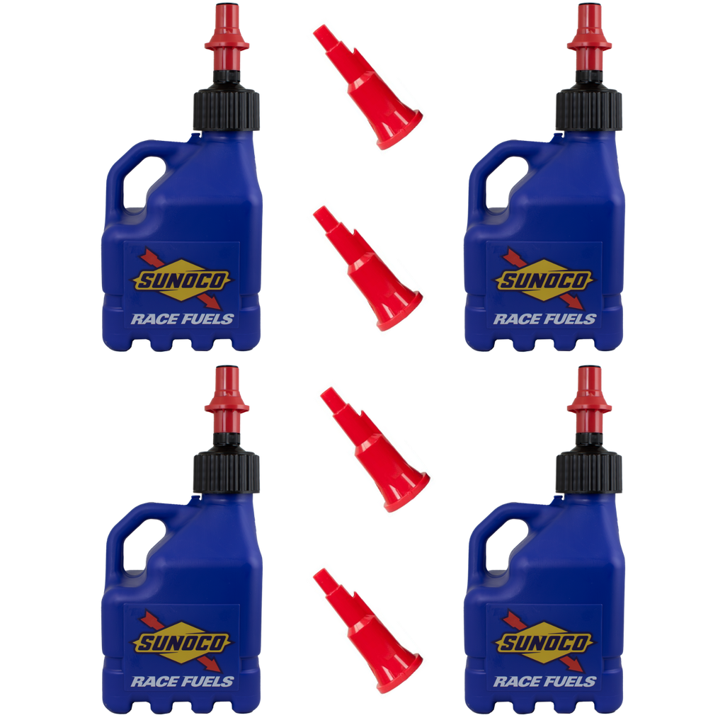 3 Gallon Jug, Ventless, w/ Fastflo Lid, 4 Pack, Blue - R3104BL-FF