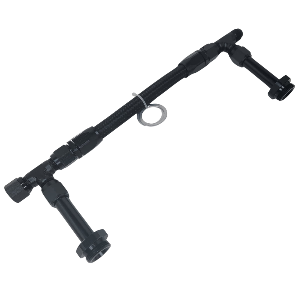 Fuel Log Kit, -6 AN, Black - K600-650BLK