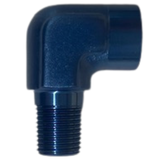 NPT Coupler Fitting 1/8" Male x 1/8" Female 90 Degree - 914-01