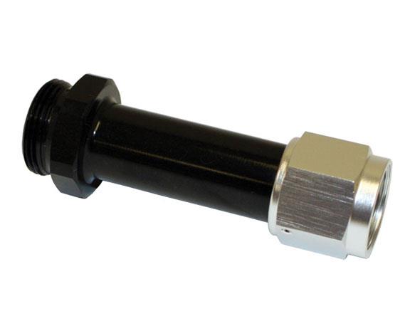 Fuel Log Fitting, 7/8-20 x -8 AN, Long, Black - F800-850BLK