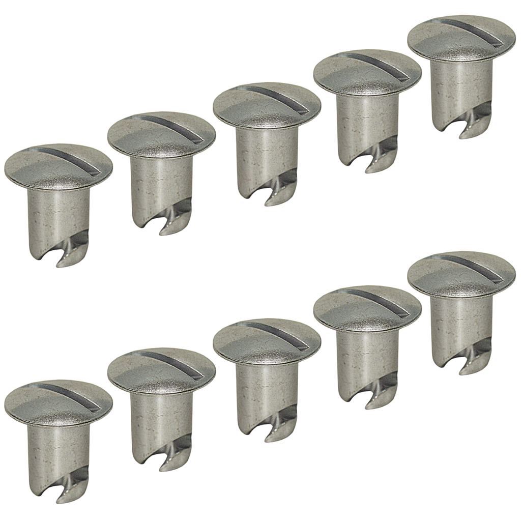 Dzus Buttons, Steel, .500 Long, 10 Pack - 6500-10