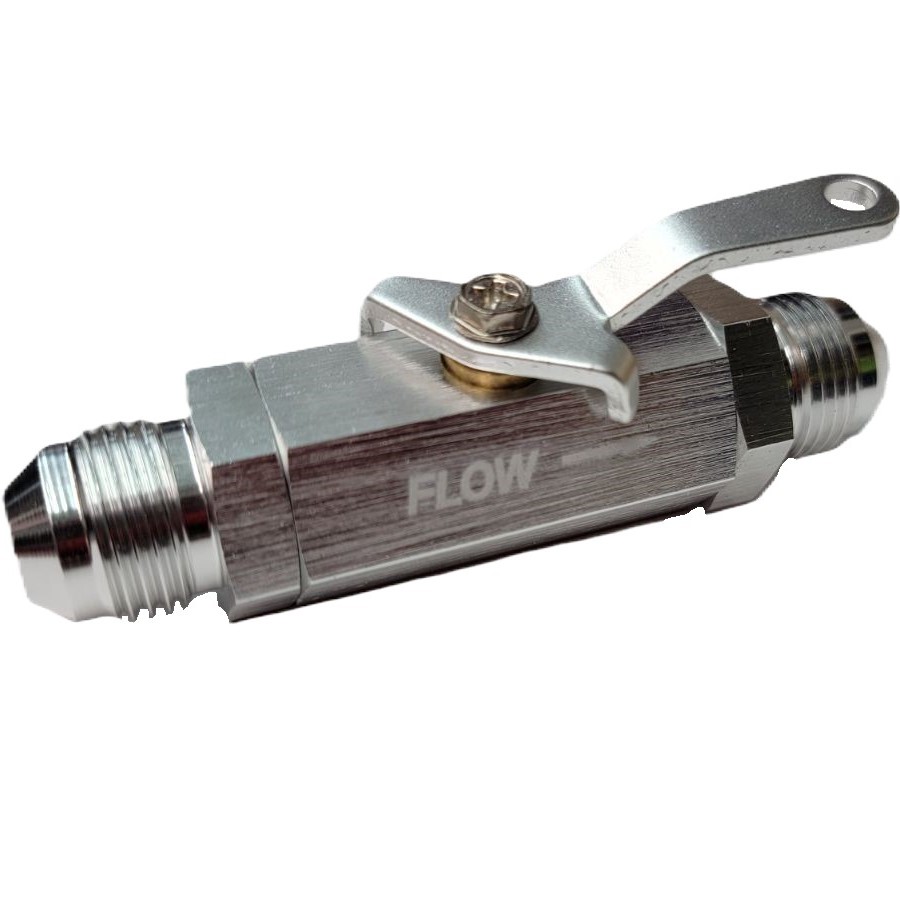 Shut Off Valve -8 AN, Silver - 72-08S
