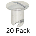Dzus Buttons, Aluminum, .400 Long, 20 Pack - A6400-20