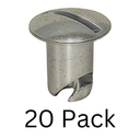 Dzus Buttons, Steel, .400 Long, 20 Pack - 6400-20