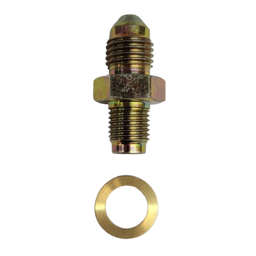 [PRPC40243] Steel Fitting, 3/8"-24 to -4 AN - 40243