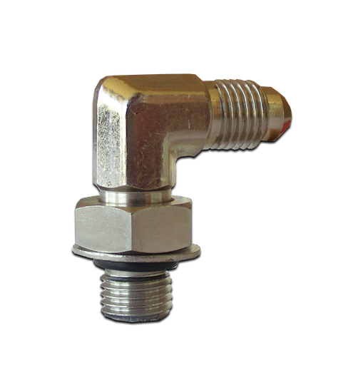 [PRPC40272] Brake Fitting, 7/16" ORB SAE to -4 AN, 90 Degress - 40272