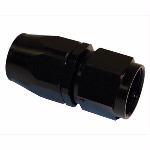 [PRF1011BLK] Straight, Aluminum -4 AN Reuseable Fitting Black - 1011BLK