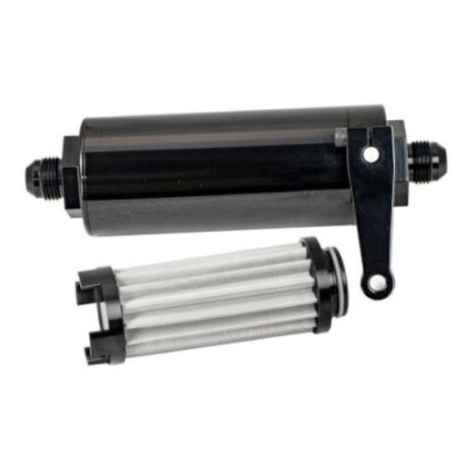 [PFSFF-11719] Fuel Filter w/ Integrated Shut-Off Valve, -8 AN - FF-11719