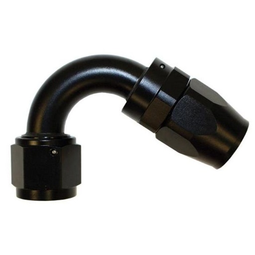 [PRF4042BLK] Aluminum 120 Degree Elbow Reusable Fitting -6 Black- 4042BLK
