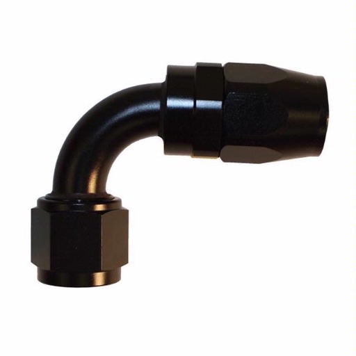 [PRF4035BLK] Aluminum 90 Degree Reuseable Fitting -12 Black - 4035BLK