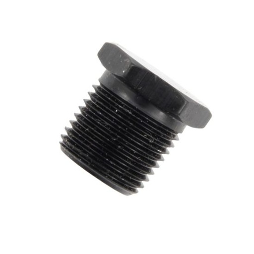[PRF22208BLK] Aluminum Hex Plug 1/2" NPT Black - 22208BLK