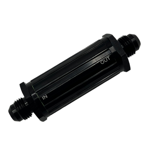 [PFSFF-0606BLK] In-line Fuel Filter AN -6 Black - FF0606BLK