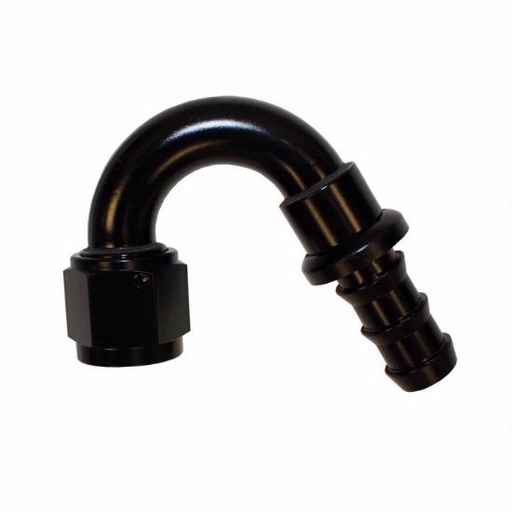 [PRF1553BLK] Push-On Hose Fitting, 150 Degree -8 Black - 1553BLK