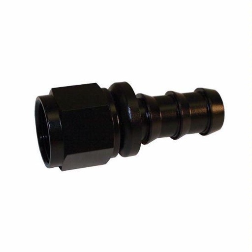 [PRF1513BLK] Push-On Hose Fitting, Straight -8 Black - 1513BLK