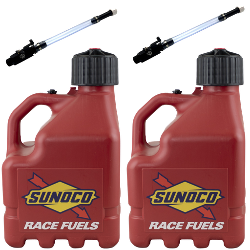 [RAJR3002RD-4045] 3 Gallon Jug, Vented, w/ Aluminum Valve Hose, 2 Pack, Red - R3002RD-4045