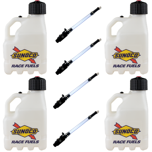 [RAJR3004CL-4045] 3 Gallon Jug, Vented, w/ Aluminum Valve Hose, 4 Pack, Clear - R3004CL-4045