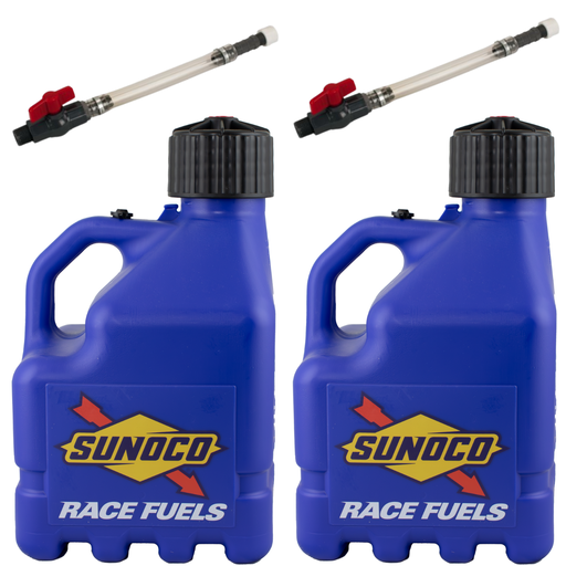 [RAJR3002BL-5226] 3 Gallon Jug, Vented, w/ Plastic Valve Hose, 2 Pack Blue - R3002BL-5226