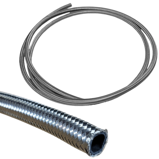 [PRFBA1610] Braided Stainless Steel Racing Hose AN -16, 10 FT - BA1610
