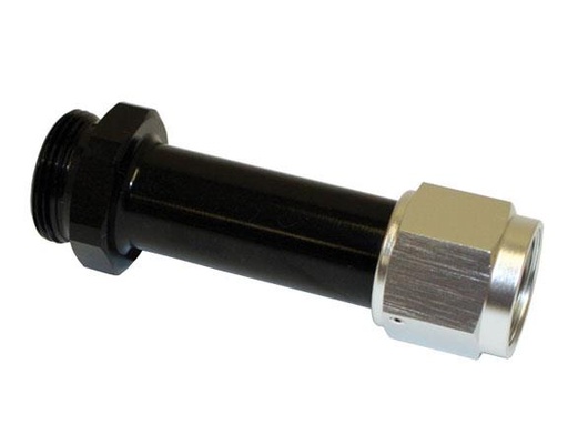 [PRFF800-850BLK] Fuel Log Fitting, 7/8-20 x -8 AN, Black - F800-850BLK